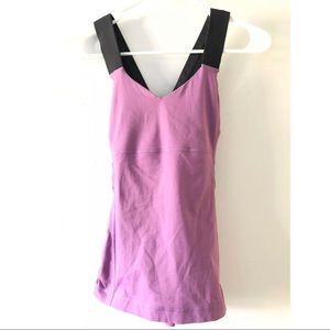 Lululemon Purple Gray Push Your Limits Tank Top